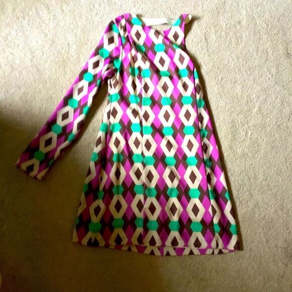 Zara NWT One Sleeve Satin Multicolored Women’s Mini Dress Size - Picture 6 of 9
